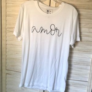 White Short Sleeve Slogan Tee
